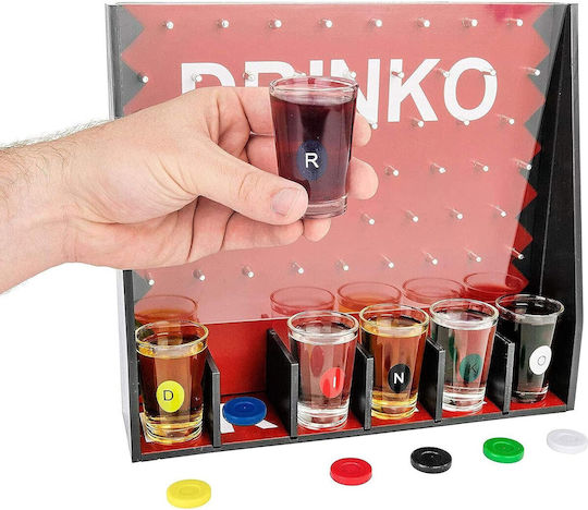 Alista Home Joc De Băutură Gravitational Pentru Petreceri Interactive Până La 6 Jucători Cu Pahare De Shot Incluse 25.5 X 6.7 X 27.5 Cm Roșu