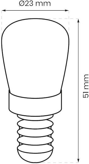 Led Lamp St22 E14 1.5w Neutral Light 4000k Refrigerator