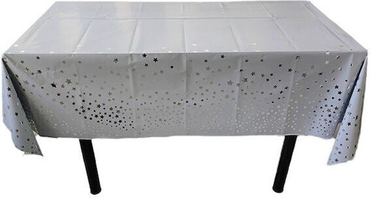 Husă De Masă Alista Home Folie Stele Aurii Imprimat Rezistentă La Apă 137 X 183 Cm Albă