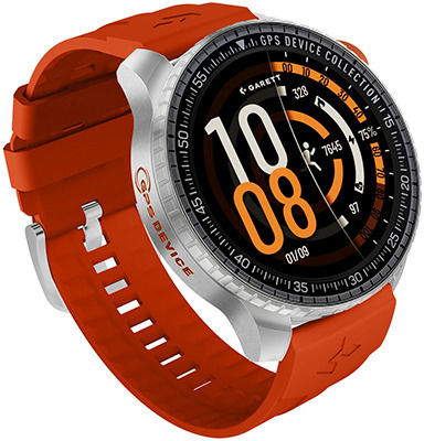 Garett Compass 53mm Waterproof Smartwatch with Heart Rate Monitor (Silver)