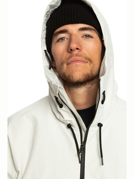 Quiksilver Steeze Men's Ski & Snowboard Jacket White EQYTJ03421-SZT0