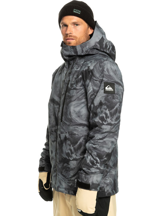 Quiksilver Mission Printed Men's Ski & Snowboard Jacket Black EQYTJ03428-KVJ2