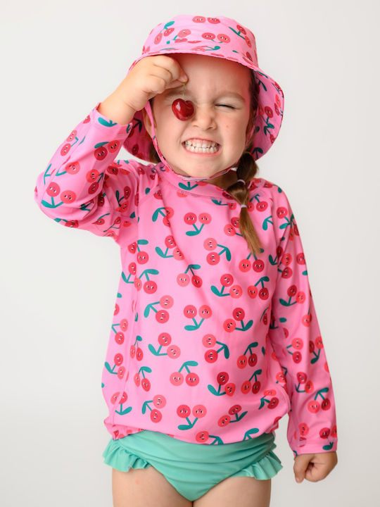 Zoocchini Παιδικό Μαγιό Σετ με Καπέλο Cherry