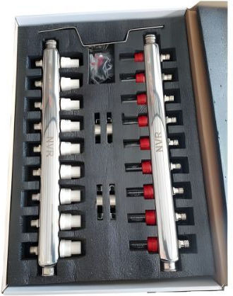 Nvr Heizkörperventil-Schlüssel Sammlung Für Fußbodenheizung 9 Anschlüsse 540mm Länge