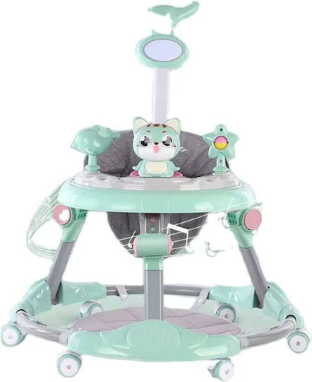 Homeone Baby Walker with Music for 6+ Months Green