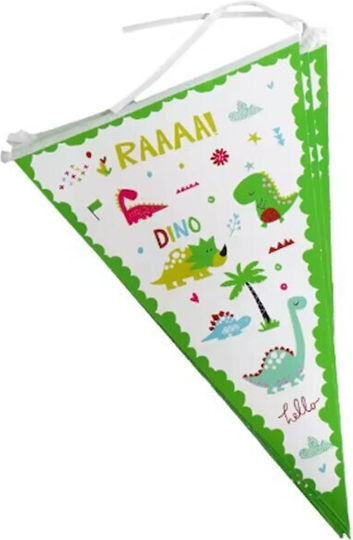 Комплект 10 Флагове Тип Банер Alista Home Dino Park Колекция 28.5 X 20 См Изработени От Покрит Хартиен Многоцветен