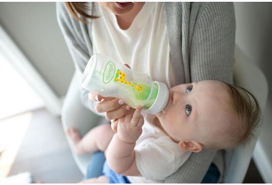 Dr. Brown's Plastic Baby Bottle Anti-colic with Silicone Teat Brown 270ml
