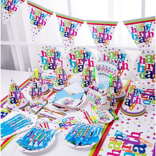 Set 6 Pălării De Petrecere La Mulți Ani Alista Home Petrecere Temă De Ziua De Naștere 19x15 Cm Multicolor