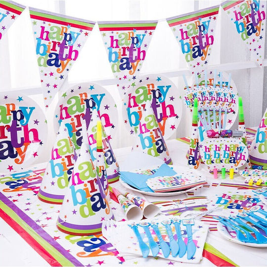 Set 6 Pălării De Petrecere La Mulți Ani Alista Home Petrecere Temă De Ziua De Naștere 19x15 Cm Multicolor