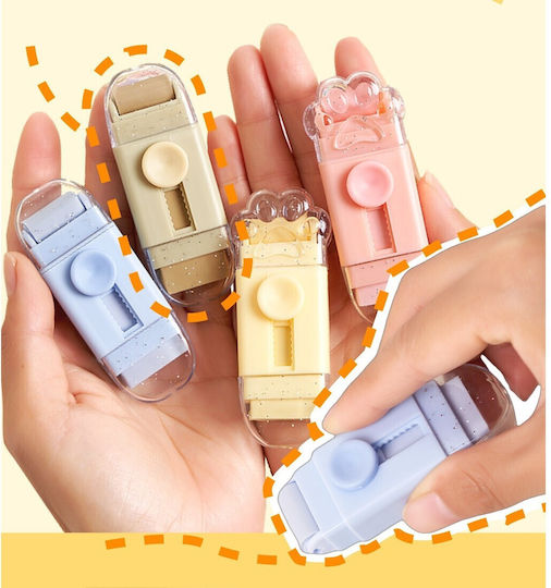Eraser Alista Home Cat Paw Model 2 Refills Pull-push Adjustment Rubber Yellow