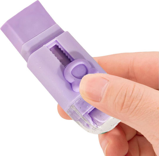 Radiere Retractabilă Alista Home Model Urs Reglare Push-pull Radiere Tip Push Două Radiere De Cauciuc De Înlocuire Incluse Violetă