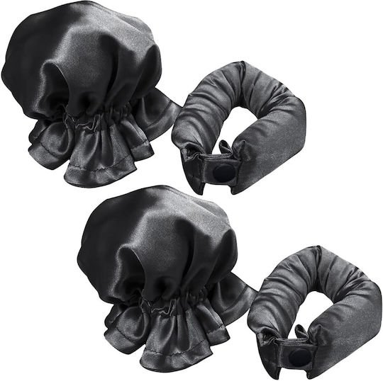 Accesoriu Pentru Ondulat Părul Alista Home Fără Căldură Poliester Manual Stil Răsucit 29 X 4 Cm Negru
