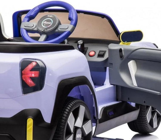 Mini Cooper Aceman Cu Un Loc cu Telecomandă Licențiat 12 Volți Mov pentru 2+ Ani