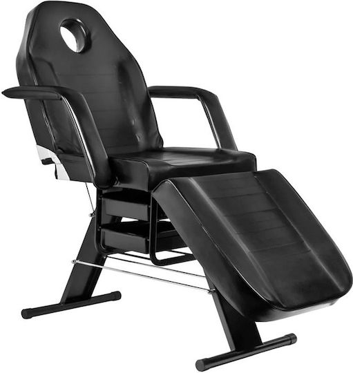 Salon Tech Beauty Chair Black with Adjustable Height