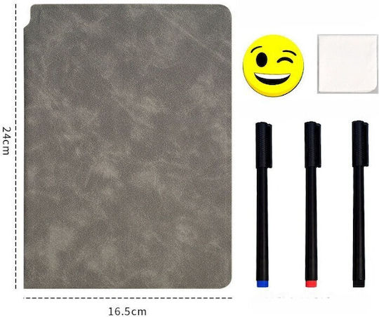 Alista Home Caiet A5 cu Pagini Albe Gri