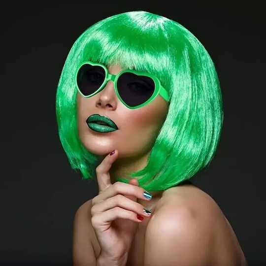Perucă Cosplay Alista Home Tuns Bob Cu Breton Pentru Carnaval Petreceri Tematice Halloween Mărime Unică Verde
