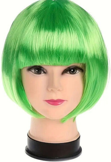 Perucă Cosplay Alista Home Tuns Bob Cu Breton Pentru Carnaval Petreceri Tematice Halloween Mărime Unică Verde