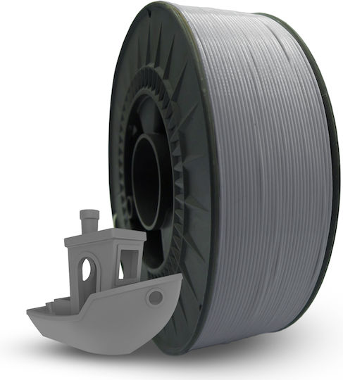 Fiberplastic Filament PLA Pentru Imprimantă 3D 1.75mm Argintiu 1kg 1 Bucată Bobină