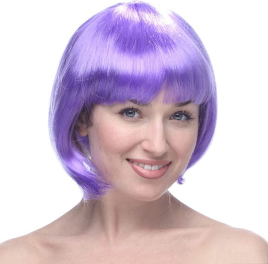 Perucă Cosplay Alista Home Tuns Bob Cu Breton Pentru Carnaval Petreceri Tematice Halloween Mărime Unică Mov