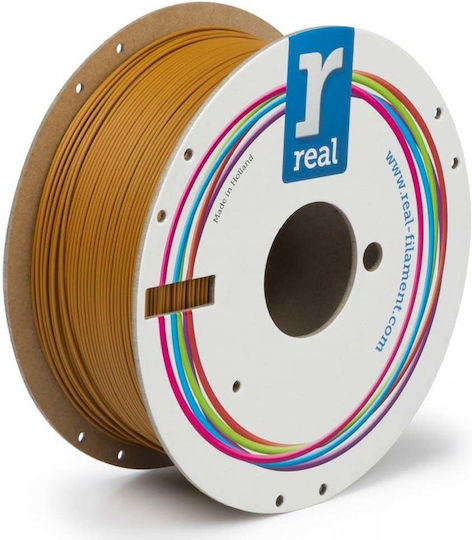 Real Filament Matte PLA 3D Printer Filament 1.75mm Rust Orange 1kg 1τμχ (Spool)