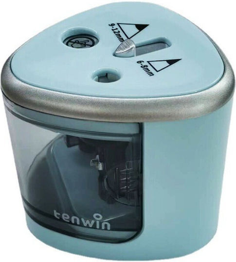 Ascuțitor Electric 2 Găuri Alista Home Gri 4 X Baterii Aa Nu Sunt Incluse 7.5 X 7.5 X 7.5 Cm Albastru