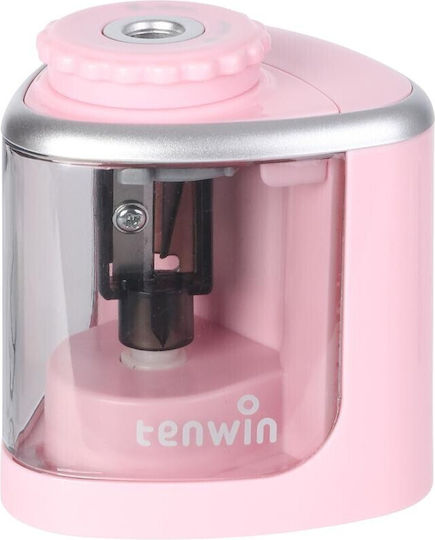 Ascuțitor Electric Semi-Automat Alista Home Plastic 2 X Baterii Aa Nu Sunt Incluse 6.5 X 6.5 X 7.5 Cm Roz