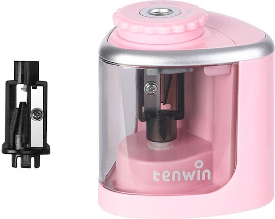 Ascuțitor Electric Semi-Automat Alista Home Plastic 2 X Baterii Aa Nu Sunt Incluse 6.5 X 6.5 X 7.5 Cm Roz