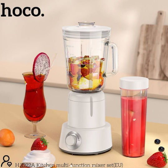 Hoco Blender with Glass Jug 1 lt 250W Gray