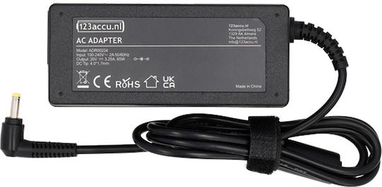 WS Xtreme Power Laptop Charger 65W 20V 3.25A for Lenovo Without Power Cord