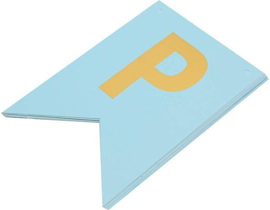Banner La Mulți Ani 100x200 Cm Alista Home Steag Dimensiune 11.5x16.5 Cm Rola De Ață Inclusă Albastru