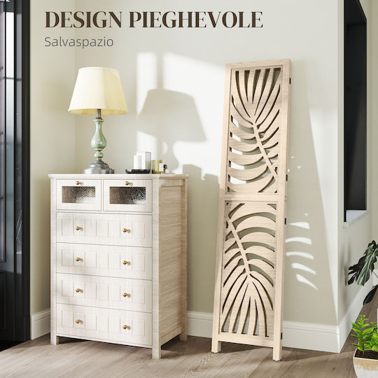 HomCom Wooden Room Divider 120x170cm