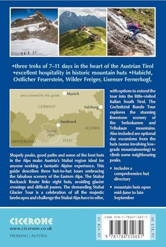 Trekking In The Stubai Alps: Hiking And Mountaineering On The Stubai Backpack Route And The Stubai Glacier Tour (cicerone Guidebooks)