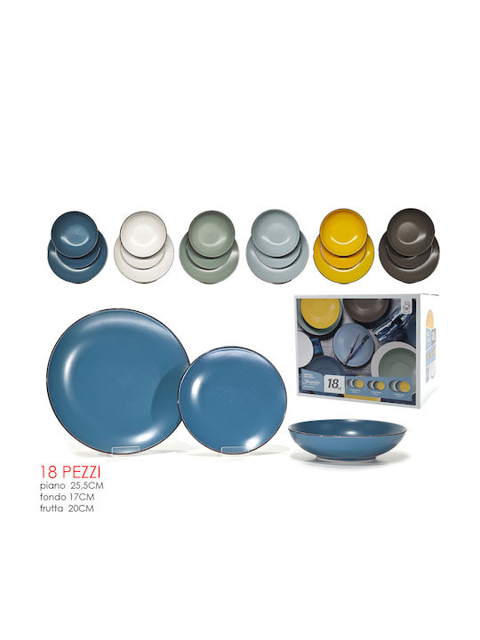 ArteLibre Multicolour Porcelain Dinnerware Set 18pcs