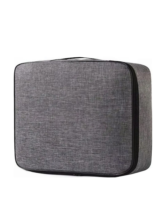 Alista Home Geantă Ecologică De Desen Cu Fermoar Și Mâner 10.5x27x37cm Gri