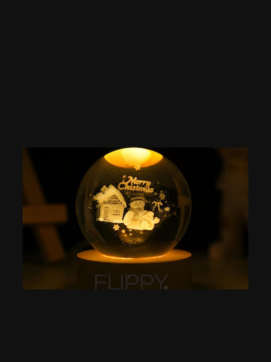 Lampă Decorativă Iluminată De Crăciun Cu Baterie 3x3cm