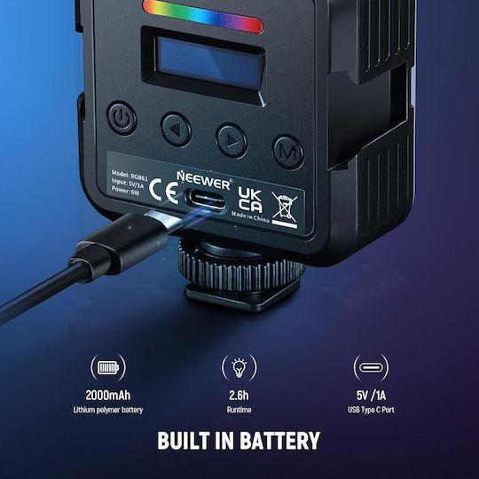 Neewer Video Light 6W with Luminance 800 Lux