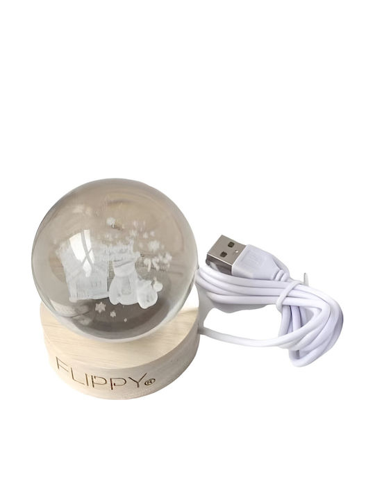 Lampă Decorativă Iluminată De Crăciun Cu Baterie 3x3cm