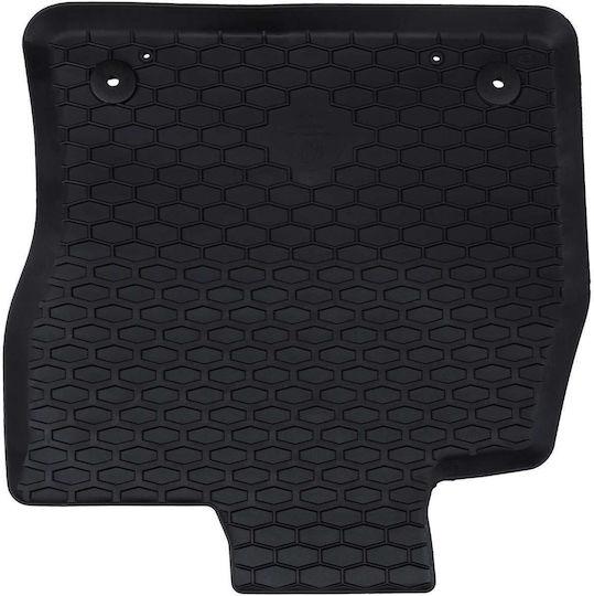 vidaXL Set Front and Back Car Mats 4 Pieces for Seat Leon Skoda Octavia Black