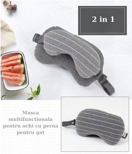 Alista Home Masca De Somn Din Spumă De Memorie Gri