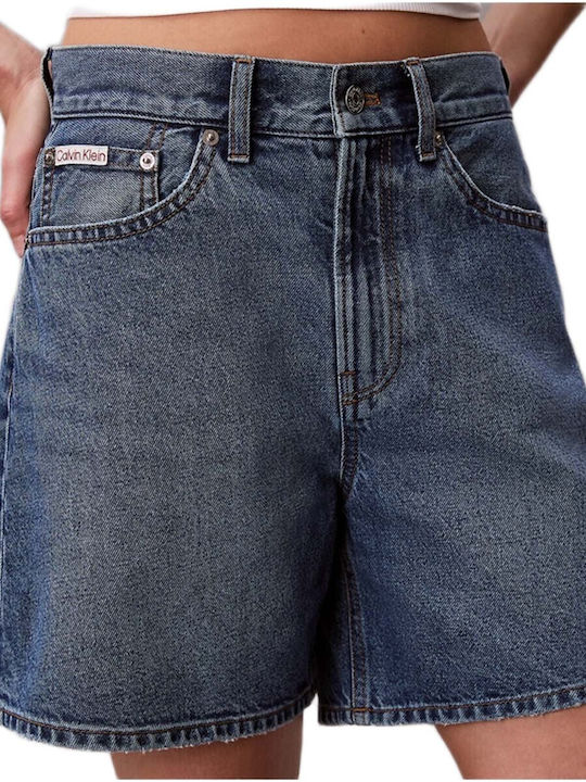 Women's High Waist Jean Shorts Blue Caroline