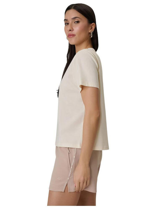 Women's Short Sleeve White Blouse
