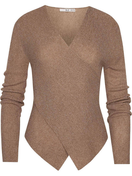 Women's Long Sleeve Sweater Beige