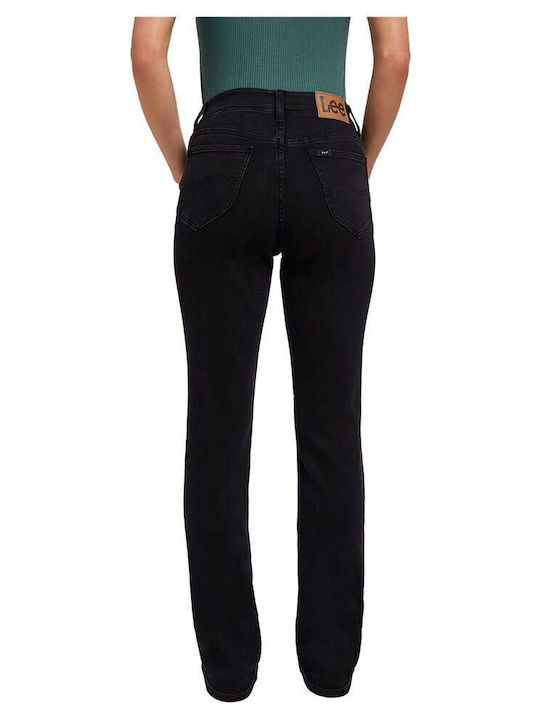 Women's Jean Trousers in Straight Line Black