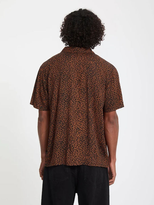Volcom Utopias Πουκάμισο Λεοπάρ Καφέ