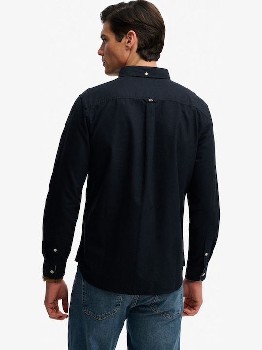 Long Sleeve Shirt in Wide Fit Blue