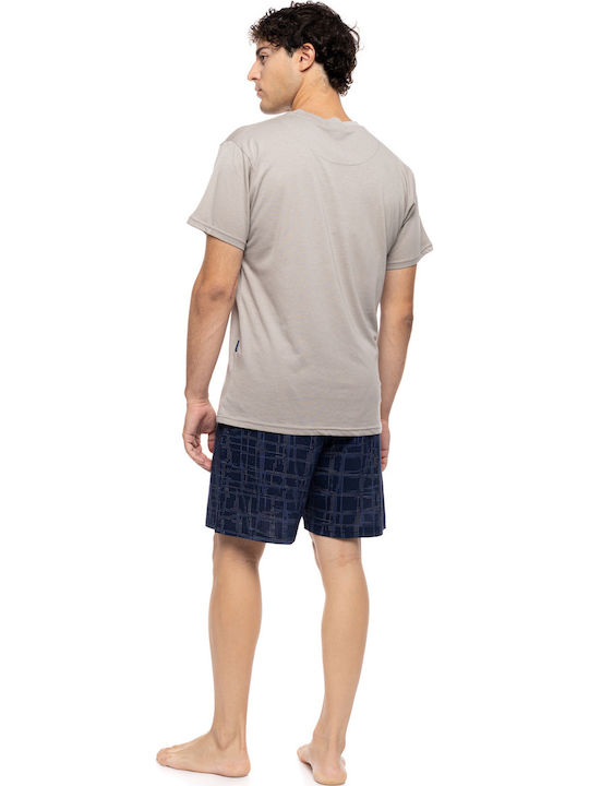 Ulisse Sommer Herrenpyjama Sand