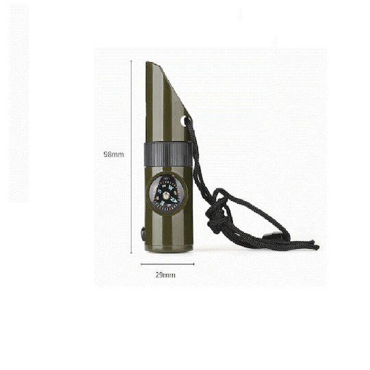 Alista Home Survival Kit Case with Whistle Thermometer and Compass