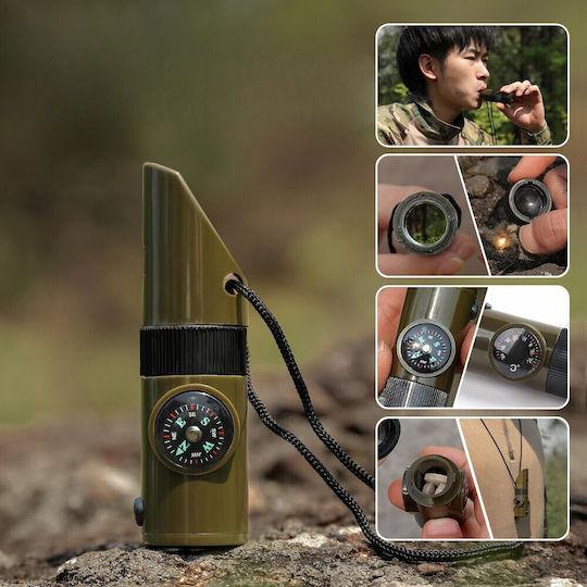 Alista Home Survival Kit Case with Whistle Thermometer and Compass
