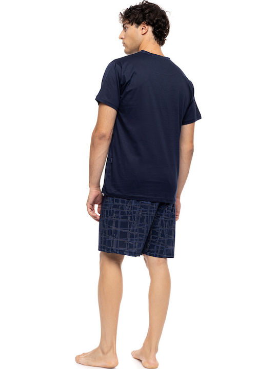 Ulisse Summer Men's Pyjama Blue Nights