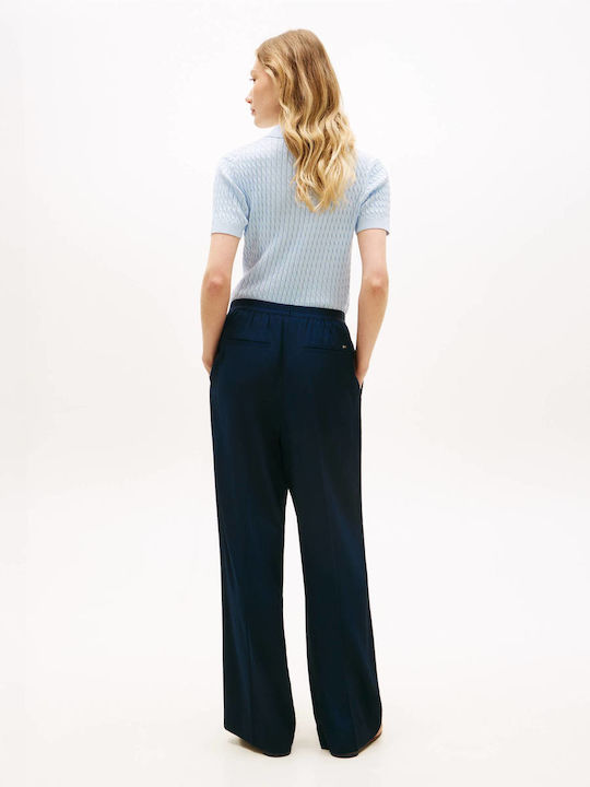 Tommy Hilfiger Women's Chino Trousers in Loose Fit Navy